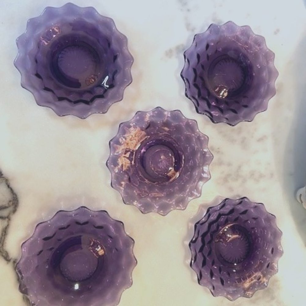 Fostoria American Purple Plates